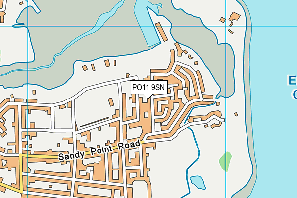 PO11 9SN map - OS VectorMap District (Ordnance Survey) PO11 9SN map - OS VectorMap District (Ordnance Survey)