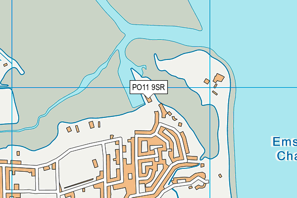 PO11 9SR map - OS VectorMap District (Ordnance Survey) PO11 9SR map - OS VectorMap District (Ordnance Survey)