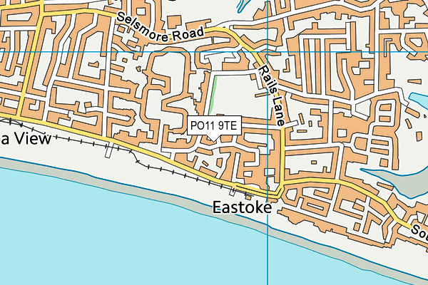 PO11 9TE map - OS VectorMap District (Ordnance Survey) PO11 9TE map - OS VectorMap District (Ordnance Survey)