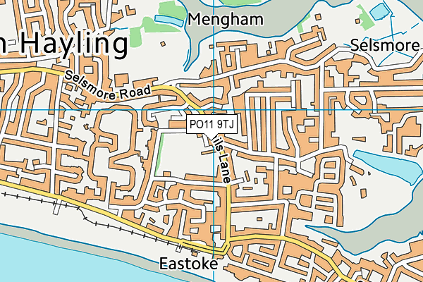 PO11 9TJ map - OS VectorMap District (Ordnance Survey) PO11 9TJ map - OS VectorMap District (Ordnance Survey)