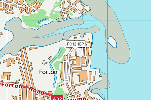 PO12 1BP map - OS VectorMap District (Ordnance Survey) PO12 1BP map - OS VectorMap District (Ordnance Survey)