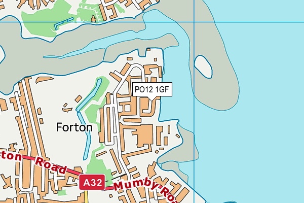 PO12 1GF map - OS VectorMap District (Ordnance Survey) PO12 1GF map - OS VectorMap District (Ordnance Survey)
