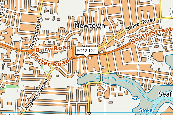 PO12 1GT map - OS VectorMap District (Ordnance Survey) PO12 1GT map - OS VectorMap District (Ordnance Survey)