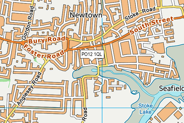 PO12 1QL map - OS VectorMap District (Ordnance Survey) PO12 1QL map - OS VectorMap District (Ordnance Survey)