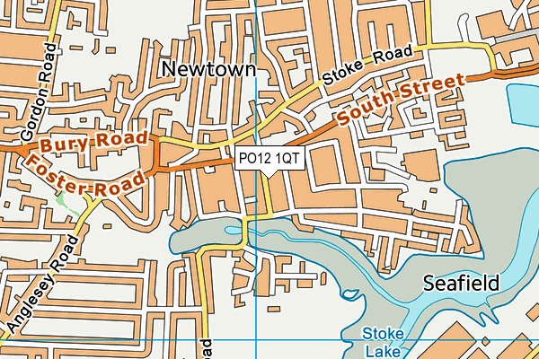 PO12 1QT map - OS VectorMap District (Ordnance Survey) PO12 1QT map - OS VectorMap District (Ordnance Survey)