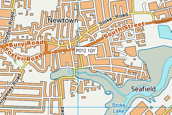 PO12 1QY map - OS VectorMap District (Ordnance Survey) PO12 1QY map - OS VectorMap District (Ordnance Survey)