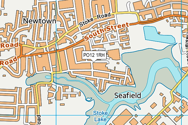 PO12 1RH map - OS VectorMap District (Ordnance Survey)