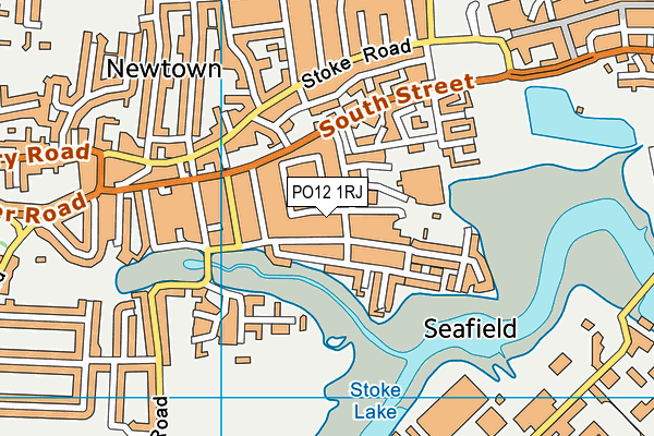 PO12 1RJ map - OS VectorMap District (Ordnance Survey)