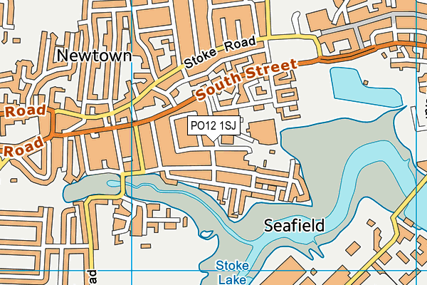 PO12 1SJ map - OS VectorMap District (Ordnance Survey)