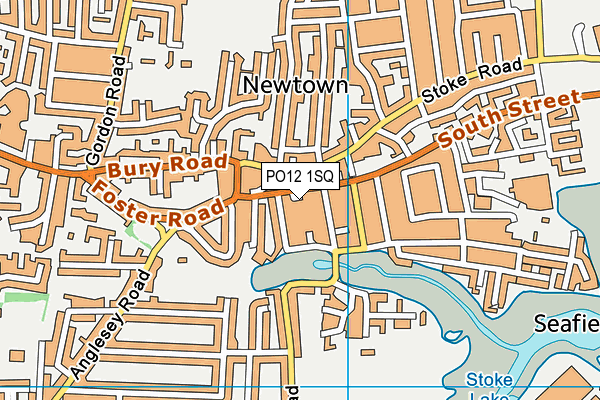 PO12 1SQ map - OS VectorMap District (Ordnance Survey) PO12 1SQ map - OS VectorMap District (Ordnance Survey)