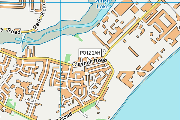 PO12 2AH map - OS VectorMap District (Ordnance Survey) PO12 2AH map - OS VectorMap District (Ordnance Survey)