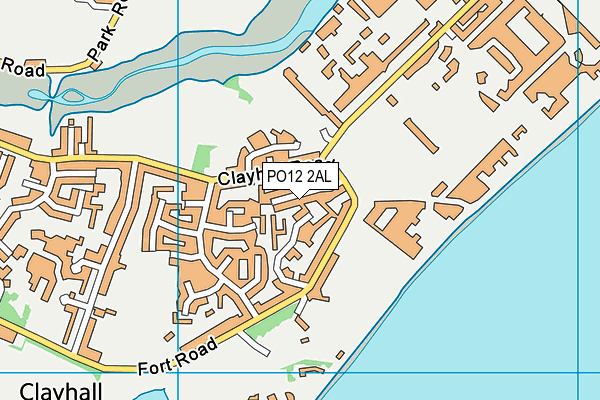 PO12 2AL map - OS VectorMap District (Ordnance Survey) PO12 2AL map - OS VectorMap District (Ordnance Survey)