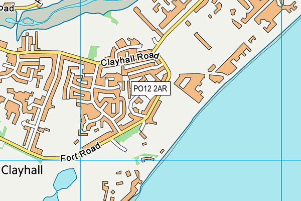 PO12 2AR map - OS VectorMap District (Ordnance Survey) PO12 2AR map - OS VectorMap District (Ordnance Survey)