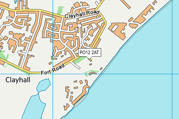 PO12 2AT map - OS VectorMap District (Ordnance Survey) PO12 2AT map - OS VectorMap District (Ordnance Survey)