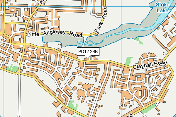 PO12 2BB map - OS VectorMap District (Ordnance Survey) PO12 2BB map - OS VectorMap District (Ordnance Survey)