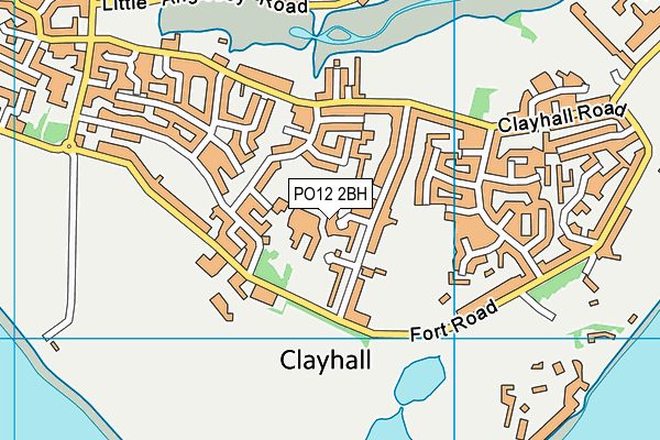PO12 2BH map - OS VectorMap District (Ordnance Survey) PO12 2BH map - OS VectorMap District (Ordnance Survey)