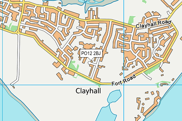 PO12 2BJ map - OS VectorMap District (Ordnance Survey) PO12 2BJ map - OS VectorMap District (Ordnance Survey)