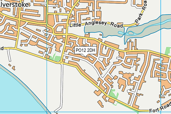 PO12 2DH map - OS VectorMap District (Ordnance Survey) PO12 2DH map - OS VectorMap District (Ordnance Survey)