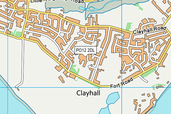 PO12 2DL map - OS VectorMap District (Ordnance Survey) PO12 2DL map - OS VectorMap District (Ordnance Survey)