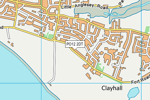 PO12 2DT map - OS VectorMap District (Ordnance Survey) PO12 2DT map - OS VectorMap District (Ordnance Survey)