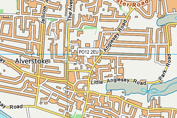 PO12 2EU map - OS VectorMap District (Ordnance Survey) PO12 2EU map - OS VectorMap District (Ordnance Survey)