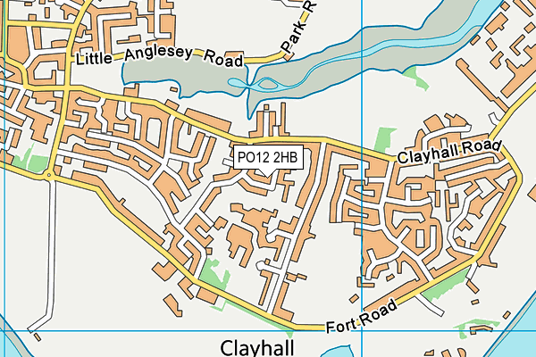 PO12 2HB map - OS VectorMap District (Ordnance Survey) PO12 2HB map - OS VectorMap District (Ordnance Survey)