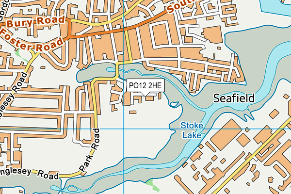 PO12 2HE map - OS VectorMap District (Ordnance Survey) PO12 2HE map - OS VectorMap District (Ordnance Survey)