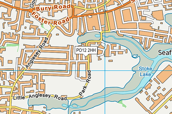 PO12 2HH map - OS VectorMap District (Ordnance Survey) PO12 2HH map - OS VectorMap District (Ordnance Survey)