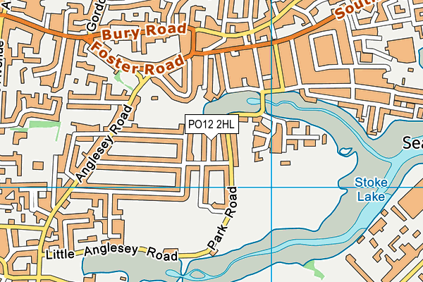 PO12 2HL map - OS VectorMap District (Ordnance Survey) PO12 2HL map - OS VectorMap District (Ordnance Survey)