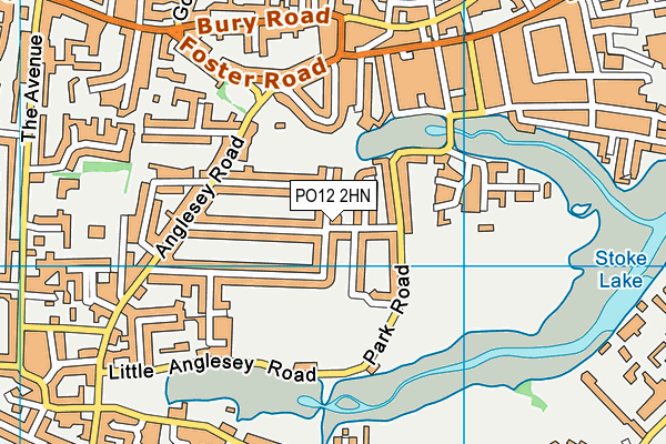 PO12 2HN map - OS VectorMap District (Ordnance Survey) PO12 2HN map - OS VectorMap District (Ordnance Survey)