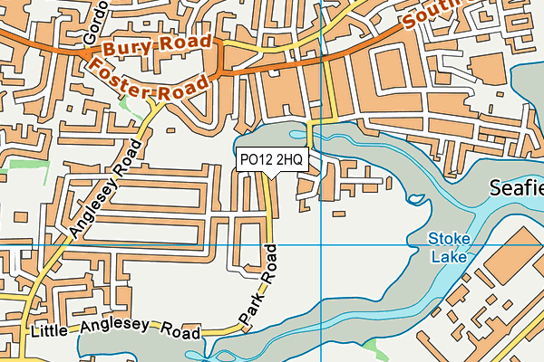 PO12 2HQ map - OS VectorMap District (Ordnance Survey) PO12 2HQ map - OS VectorMap District (Ordnance Survey)