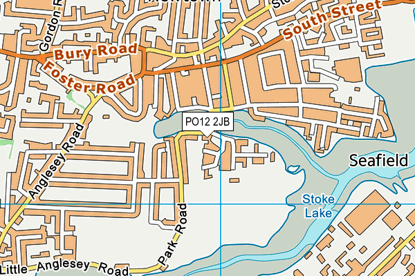 PO12 2JB map - OS VectorMap District (Ordnance Survey) PO12 2JB map - OS VectorMap District (Ordnance Survey)