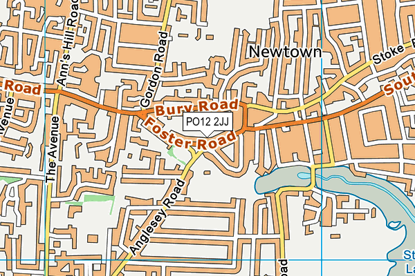 PO12 2JJ map - OS VectorMap District (Ordnance Survey) PO12 2JJ map - OS VectorMap District (Ordnance Survey)