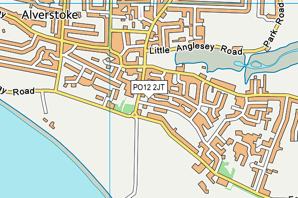 PO12 2JT map - OS VectorMap District (Ordnance Survey) PO12 2JT map - OS VectorMap District (Ordnance Survey)