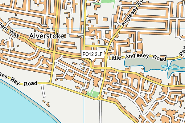 PO12 2LF map - OS VectorMap District (Ordnance Survey) PO12 2LF map - OS VectorMap District (Ordnance Survey)