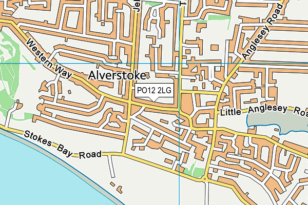 PO12 2LG map - OS VectorMap District (Ordnance Survey) PO12 2LG map - OS VectorMap District (Ordnance Survey)