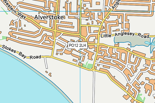 PO12 2LH map - OS VectorMap District (Ordnance Survey) PO12 2LH map - OS VectorMap District (Ordnance Survey)