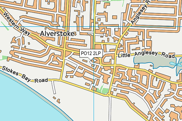 PO12 2LP map - OS VectorMap District (Ordnance Survey) PO12 2LP map - OS VectorMap District (Ordnance Survey)