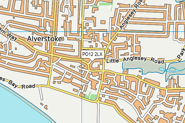 PO12 2LX map - OS VectorMap District (Ordnance Survey) PO12 2LX map - OS VectorMap District (Ordnance Survey)