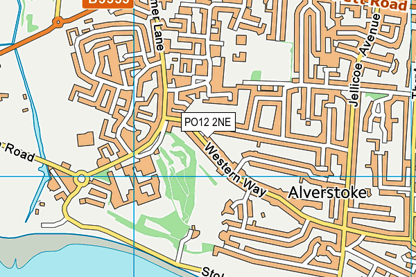 PO12 2NE map - OS VectorMap District (Ordnance Survey) PO12 2NE map - OS VectorMap District (Ordnance Survey)