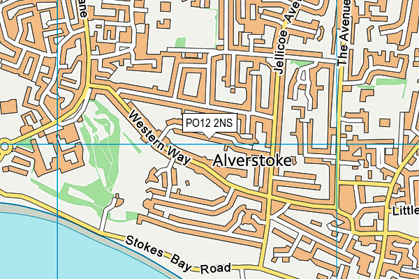 PO12 2NS map - OS VectorMap District (Ordnance Survey) PO12 2NS map - OS VectorMap District (Ordnance Survey)