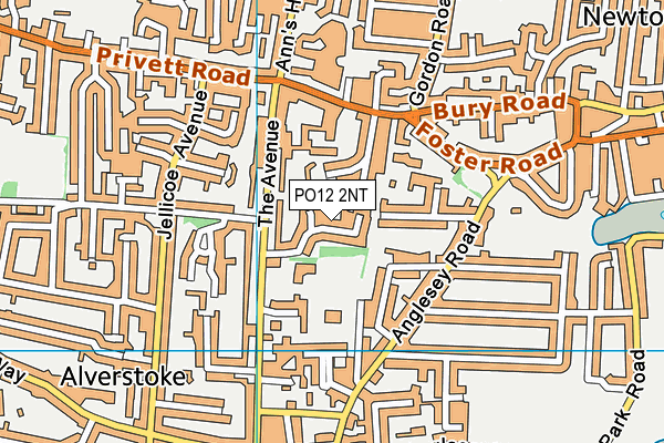 PO12 2NT map - OS VectorMap District (Ordnance Survey) PO12 2NT map - OS VectorMap District (Ordnance Survey)