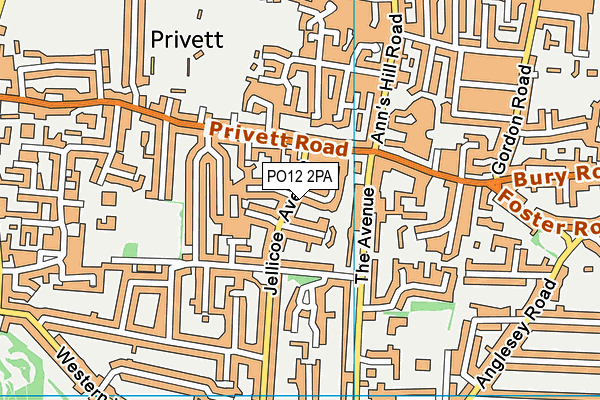 PO12 2PA map - OS VectorMap District (Ordnance Survey) PO12 2PA map - OS VectorMap District (Ordnance Survey)