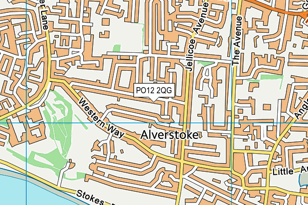 PO12 2QG map - OS VectorMap District (Ordnance Survey) PO12 2QG map - OS VectorMap District (Ordnance Survey)