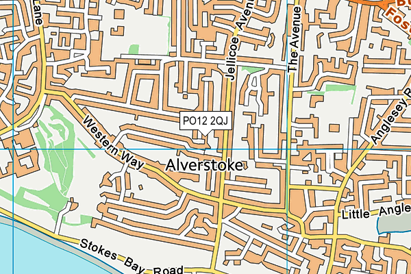 PO12 2QJ map - OS VectorMap District (Ordnance Survey) PO12 2QJ map - OS VectorMap District (Ordnance Survey)