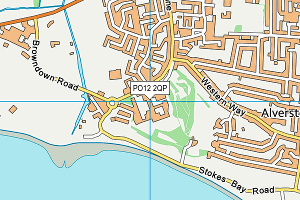 PO12 2QP map - OS VectorMap District (Ordnance Survey) PO12 2QP map - OS VectorMap District (Ordnance Survey)