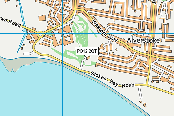 PO12 2QT map - OS VectorMap District (Ordnance Survey) PO12 2QT map - OS VectorMap District (Ordnance Survey)