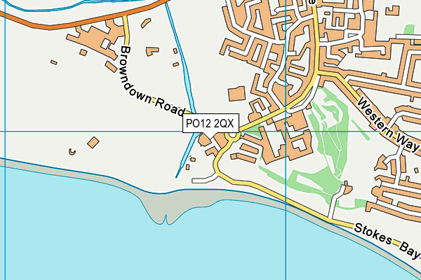PO12 2QX map - OS VectorMap District (Ordnance Survey) PO12 2QX map - OS VectorMap District (Ordnance Survey)