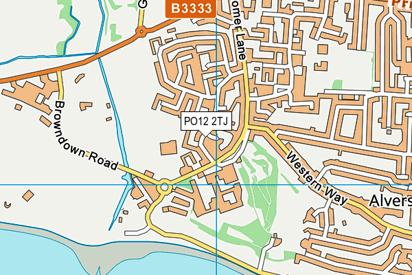 PO12 2TJ map - OS VectorMap District (Ordnance Survey) PO12 2TJ map - OS VectorMap District (Ordnance Survey)