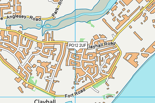 PO12 2UF map - OS VectorMap District (Ordnance Survey) PO12 2UF map - OS VectorMap District (Ordnance Survey)